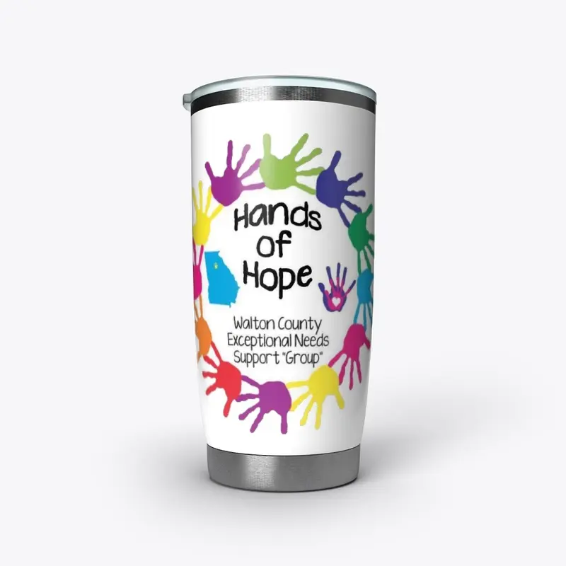 Hands of Hope White Tumbler